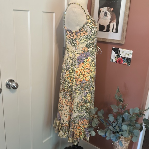 Rails Adalyn Gardenia pastel ruffle trim button front M Ruffled Tiered Sundress - Picture 8 of 16